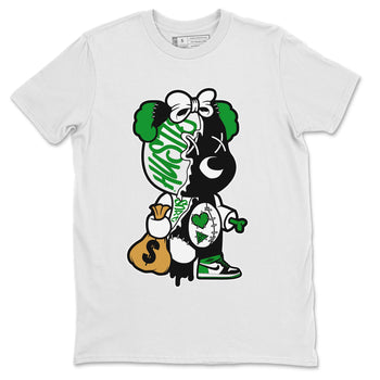 Air Jordan 1 Celtics unique Halloween sneaker tee Stitched Hustle Bear Sneaker Tees Air Jordan 1 High OG Celtics Sneaker Release Tees Unisex Shirts White 2