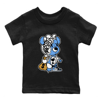 Air Jordan 1 Retro High OG UNC Toe shirt to match jordans Stitched Hustle Bear sneaker tees UNC Toe 1s SNRT Sneaker Release Tees Baby Toddler Black 1 T-Shirt