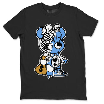 Air Jordan 1 Retro High OG UNC Toe shirt to match jordans Stitched Hustle Bear sneaker tees UNC Toe 1s SNRT Sneaker Release Tees Unisex Black 2 T-Shirt
