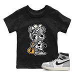Jordan 1 White Cement unique Halloween sneaker tee Stitched Hustle Bear Sneaker Tees Jordan 1 White Cement Sneaker Release Tees Kids Shirts