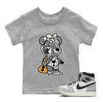 Jordan 1 White Cement unique Halloween sneaker tee Stitched Hustle Bear Sneaker Tees Jordan 1 White Cement Sneaker Release Tees Kids Shirts
