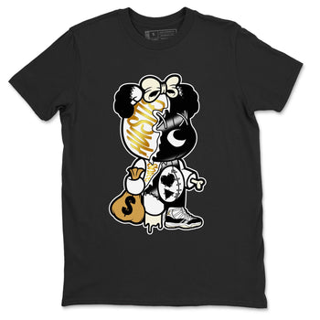 11s Gratitude shirt to match jordans Stitched Hustle Bear sneaker tees Air Jordan 11 Retro Gratitude SNRT Sneaker Release Tees Cotton Sneaker Tee Black 2 T-Shirt