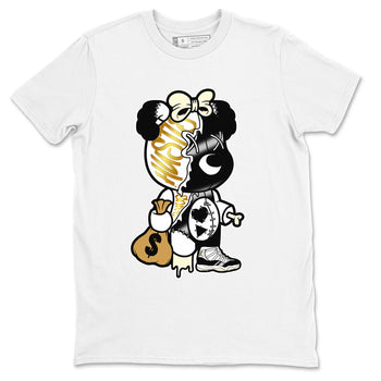 11s Gratitude shirt to match jordans Stitched Hustle Bear sneaker tees Air Jordan 11 Retro Gratitude SNRT Sneaker Release Tees Cotton Sneaker Tee White 2 T-Shirt