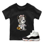 Jordan 11 WMNS Neapolitan sneaker shirt to match jordans Stitched Hustle Bear sneaker tees Air Jordan 11 Neapolitan SNRT Sneaker Tees Youth Kid's Baby Shirt Black 1 T-Shirt
