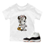 Jordan 11 WMNS Neapolitan sneaker shirt to match jordans Stitched Hustle Bear sneaker tees Air Jordan 11 Neapolitan SNRT Sneaker Tees Youth Kid's Baby Shirt White 1 T-Shirt