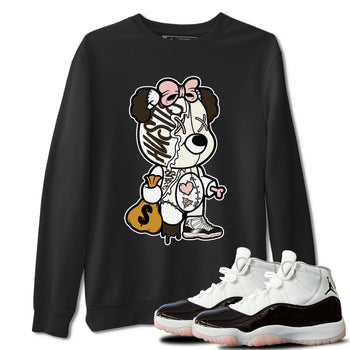 Jordan 11 WMNS Neapolitan sneaker shirt to match jordans Stitched Hustle Bear sneaker tees Air Jordan 11 Neapolitan SNRT Sneaker Release Tees Cotton Sneaker Tee Black 1 T-Shirt