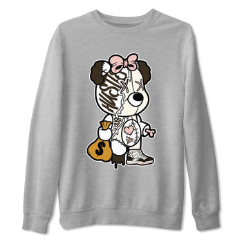 Jordan 11 WMNS Neapolitan sneaker shirt to match jordans Stitched Hustle Bear sneaker tees Air Jordan 11 Neapolitan SNRT Sneaker Release Tees Cotton Sneaker Tee Heather Grey 2 T-Shirt