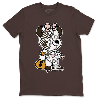 Jordan 11 WMNS Neapolitan sneaker shirt to match jordans Stitched Hustle Bear sneaker tees Air Jordan 11 Neapolitan SNRT Sneaker Release Tees Cotton Sneaker Tee Dark Chocolate 2 T-Shirt