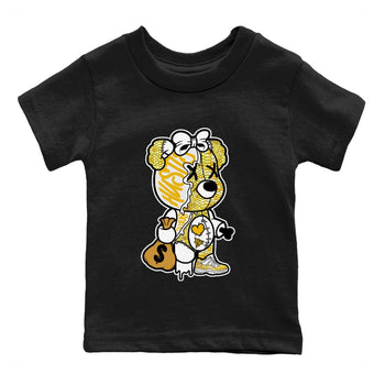Air Jordan 11 Yellow Python unique Halloween sneaker tee Stitched Hustle Bear Sneaker Tees Air Jordan 11 Yellow Snakeskin Sneaker Release Tees Kids Shirts Black 2