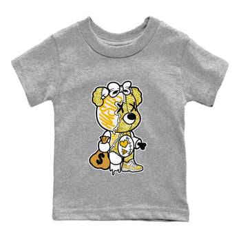 Air Jordan 11 Yellow Python unique Halloween sneaker tee Stitched Hustle Bear Sneaker Tees Air Jordan 11 Yellow Snakeskin Sneaker Release Tees Kids Shirts Heather Grey 2