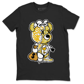 Air Jordan 11 Yellow Python unique Halloween sneaker tee Stitched Hustle Bear Sneaker Tees Air Jordan 11 Yellow Snakeskin Sneaker Release Tees Unisex Shirts Black 2