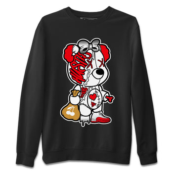 12s Cherry unique Halloween sneaker tee Stitched Hustle Bear Sneaker Tees Air Jordan 12 Cherry Sneaker Release Tees Unisex Shirts Black 2