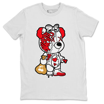 12s Cherry unique Halloween sneaker tee Stitched Hustle Bear Sneaker Tees Air Jordan 12 Cherry Sneaker Release Tees Unisex Shirts White 2
