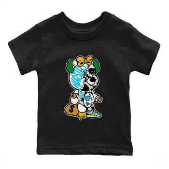 Dunk Chunky Dunky Tee Stitched Hustle Bear Sneaker Tees Dunk Chunky Dunky Sneaker Release Tees Kids Shirts Black 2