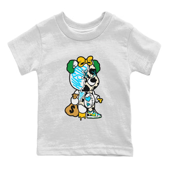 Dunk Chunky Dunky Tee Stitched Hustle Bear Sneaker Tees Dunk Chunky Dunky Sneaker Release Tees Kids Shirts White 2