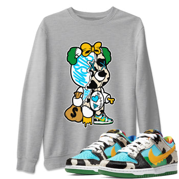 Dunk Chunky Dunky Tee Stitched Hustle Bear Sneaker Tees Dunk Chunky Dunky Sneaker Release Tees Unisex Shirts Heather Grey 1
