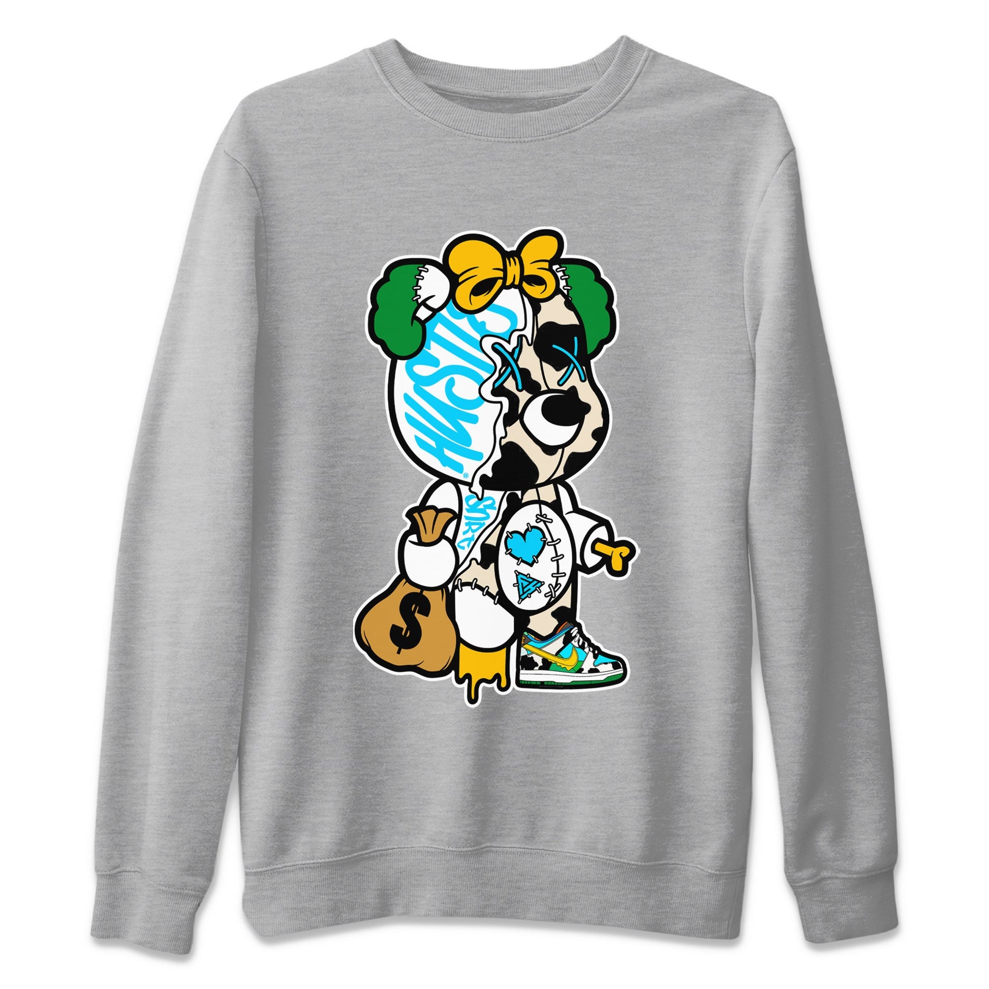 Dunk Chunky Dunky Tee Stitched Hustle Bear Sneaker Tees Dunk Chunky Dunky Sneaker Release Tees Unisex Shirts Heather Grey 2