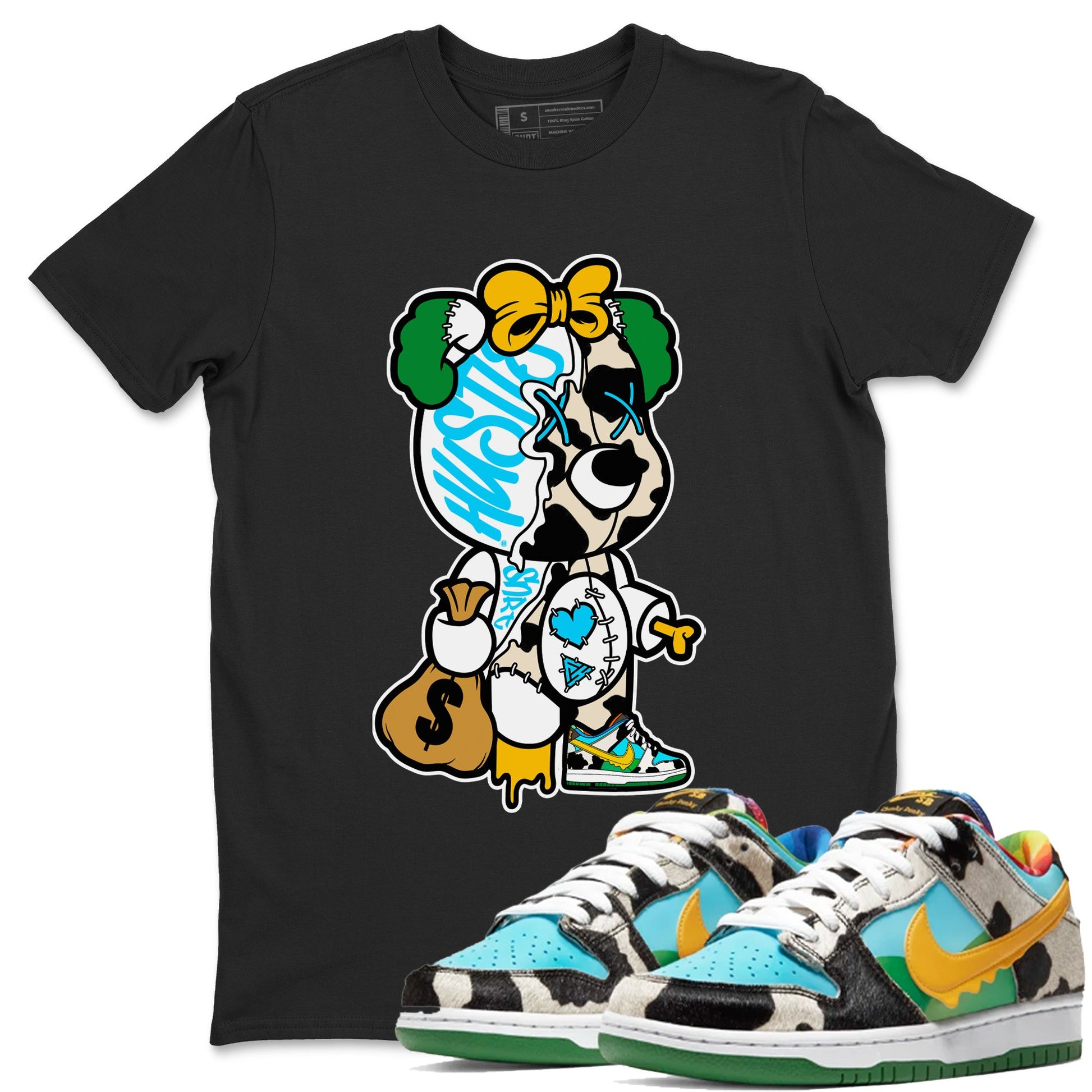 Dunk Chunky Dunky Tee Stitched Hustle Bear Sneaker Tees Dunk Chunky Dunky Sneaker Release Tees Unisex Shirts Black 1