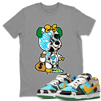 Dunk Chunky Dunky Tee Stitched Hustle Bear Sneaker Tees Dunk Chunky Dunky Sneaker Release Tees Unisex Shirts Heather Grey 1