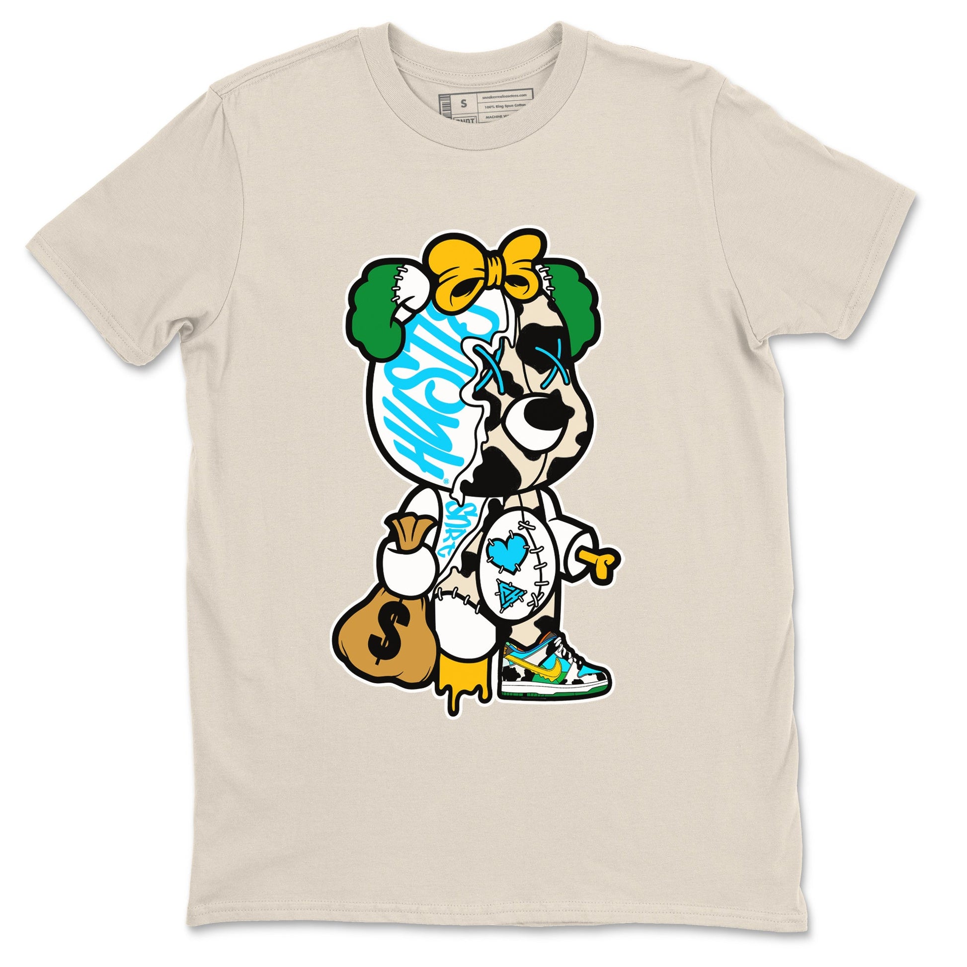 Dunk Chunky Dunky Tee Stitched Hustle Bear Sneaker Tees Dunk Chunky Dunky Sneaker Release Tees Unisex Shirts Natural 2