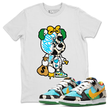 Dunk Chunky Dunky Tee Stitched Hustle Bear Sneaker Tees Dunk Chunky Dunky Sneaker Release Tees Unisex Shirts White 1