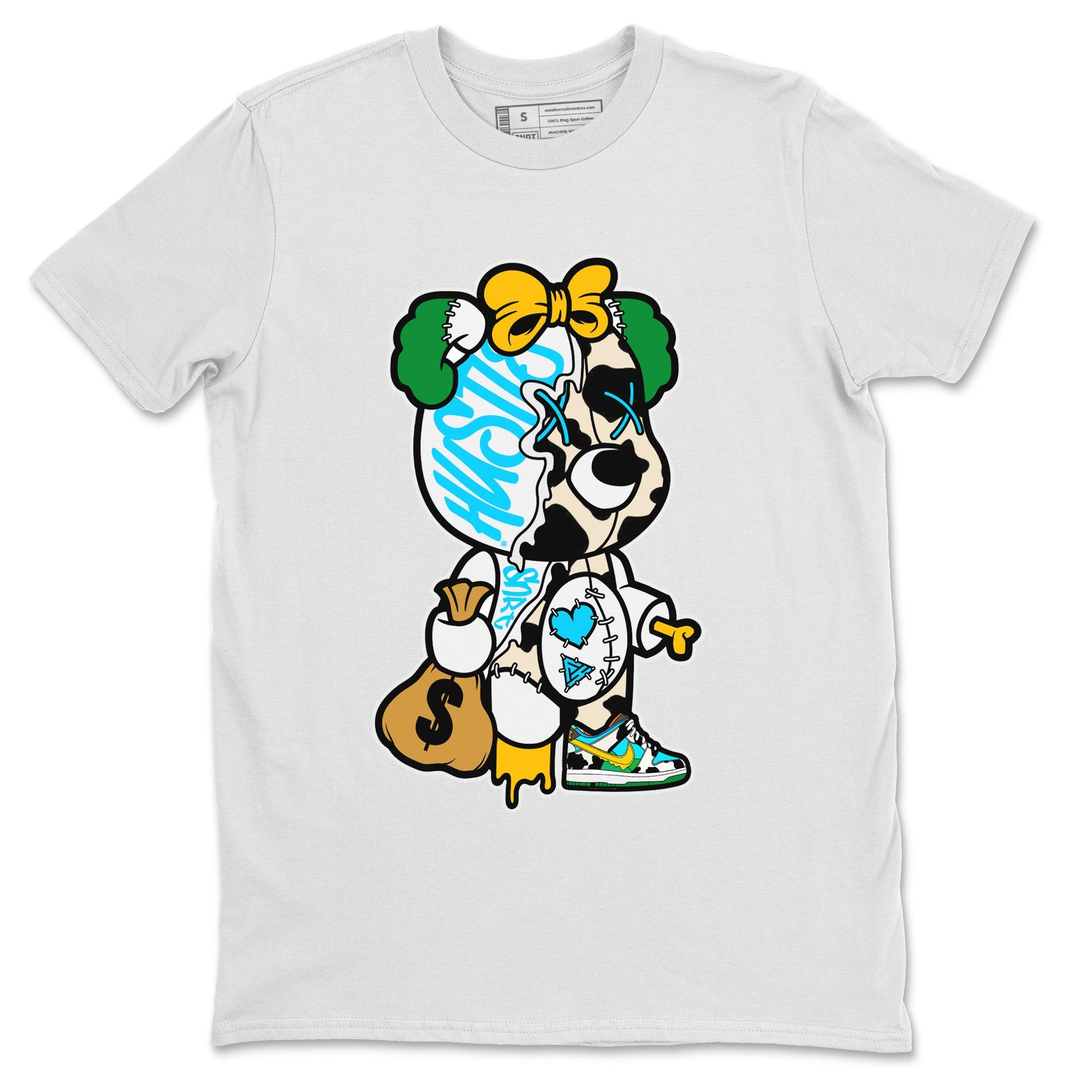 Dunk Chunky Dunky Tee Stitched Hustle Bear Sneaker Tees Dunk Chunky Dunky Sneaker Release Tees Unisex Shirts White 2