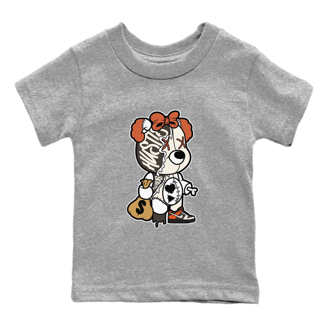 Nike Dunk Low Red Panda shirt to match jordans Stitched Hustle Bear sneaker tees Dunk Red Panda SNRT Sneaker Release Tees Baby Toddler Heather Grey 2 T-Shirt