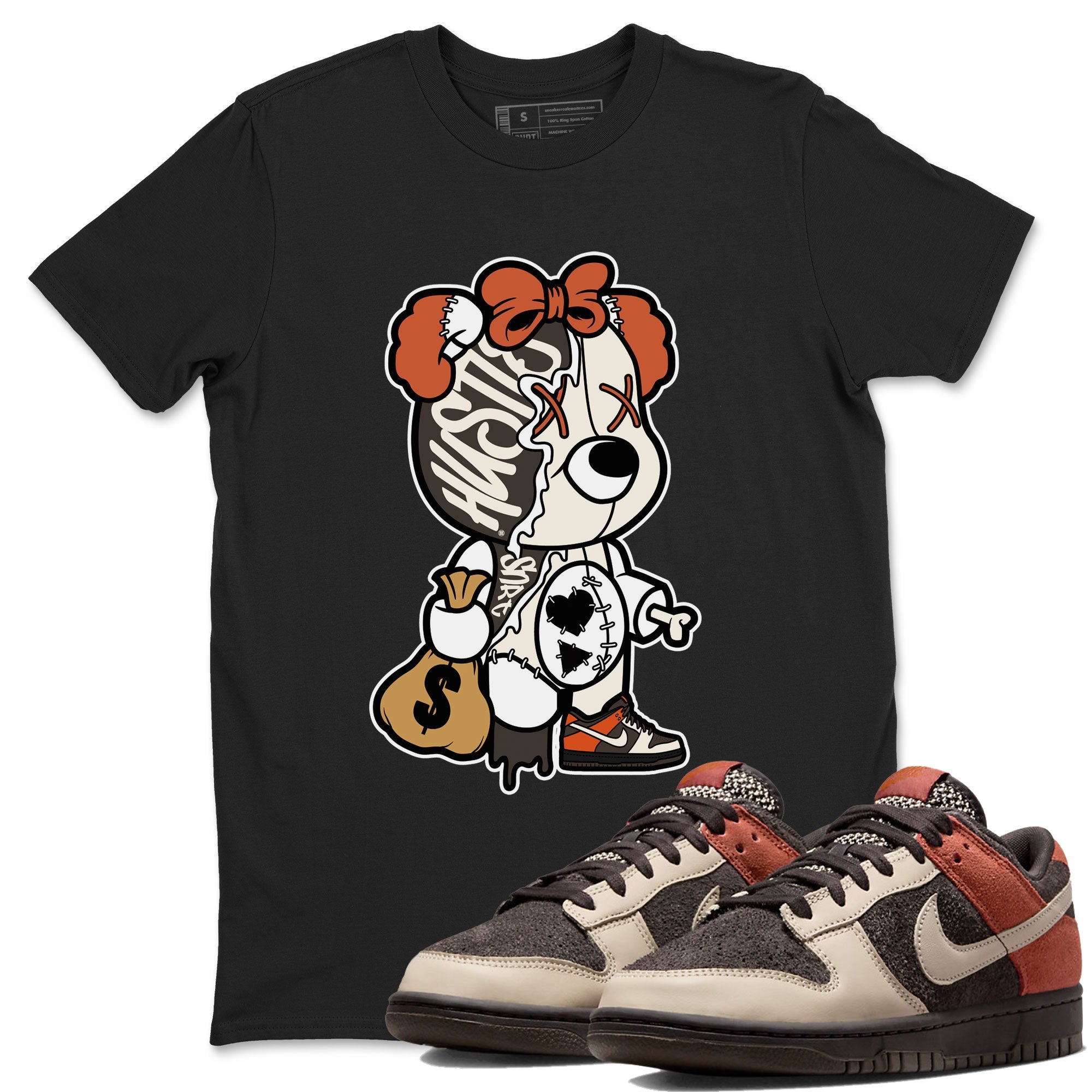 Nike Dunk Low Red Panda shirt to match jordans Stitched Hustle Bear sneaker tees Dunk Red Panda SNRT Sneaker Release Tees Unisex Black 1 T-Shirt