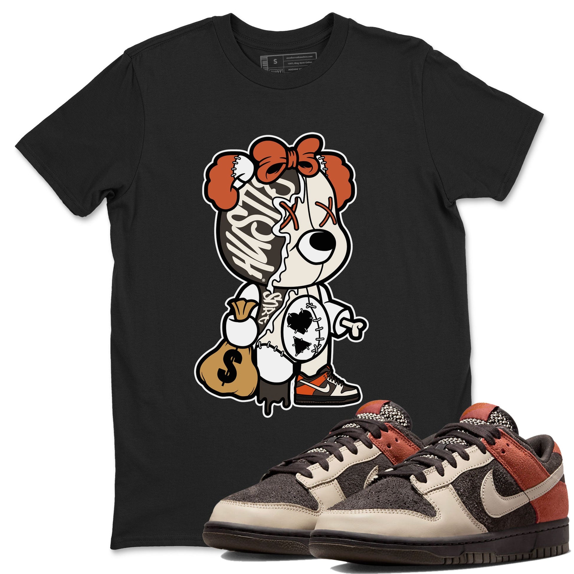 Nike Dunk Low Red Panda shirt to match jordans Stitched Hustle Bear sneaker tees Dunk Red Panda SNRT Sneaker Release Tees Unisex Black 1 T-Shirt