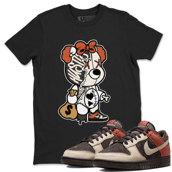 Nike Dunk Low Red Panda shirt to match jordans Stitched Hustle Bear sneaker tees Dunk Red Panda SNRT Sneaker Release Tees Unisex Black 1 T-Shirt