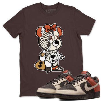 Nike Dunk Low Red Panda shirt to match jordans Stitched Hustle Bear sneaker tees Dunk Red Panda SNRT Sneaker Release Tees Unisex Dark Chocolate 1 T-Shirt