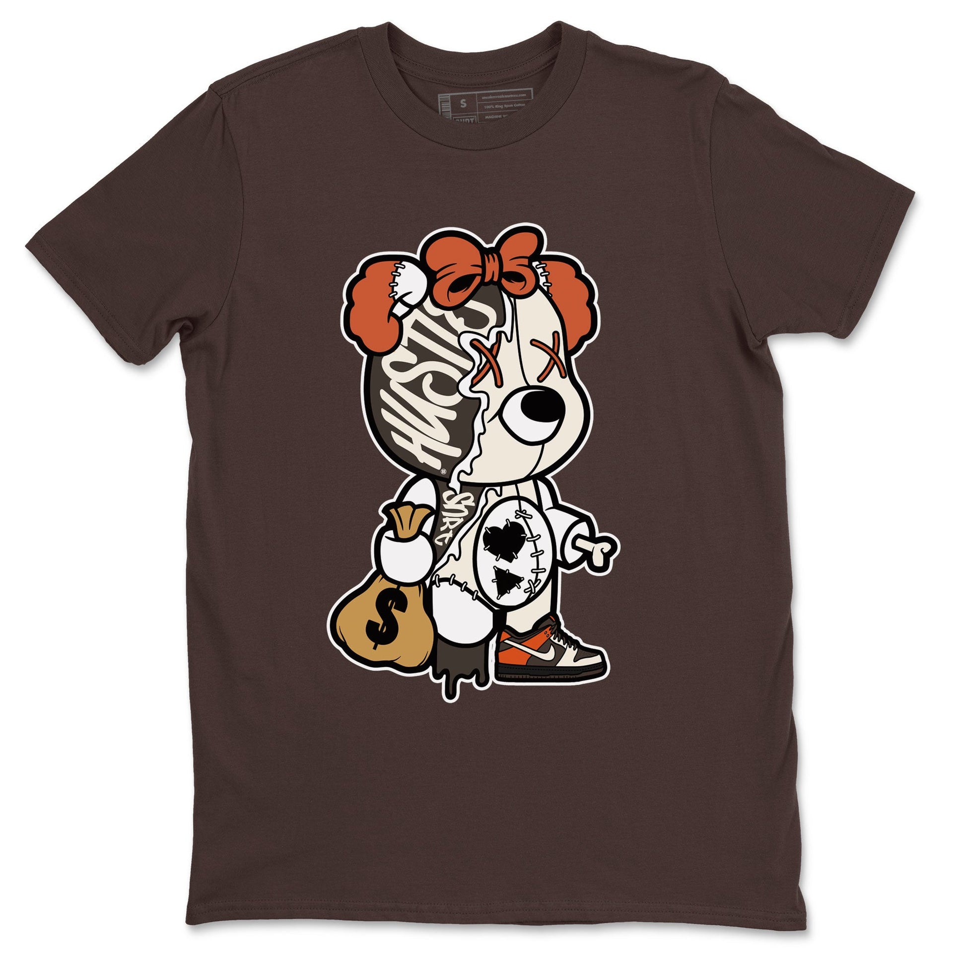 Nike Dunk Low Red Panda shirt to match jordans Stitched Hustle Bear sneaker tees Dunk Red Panda SNRT Sneaker Release Tees Unisex Dark Chocolate 2 T-Shirt