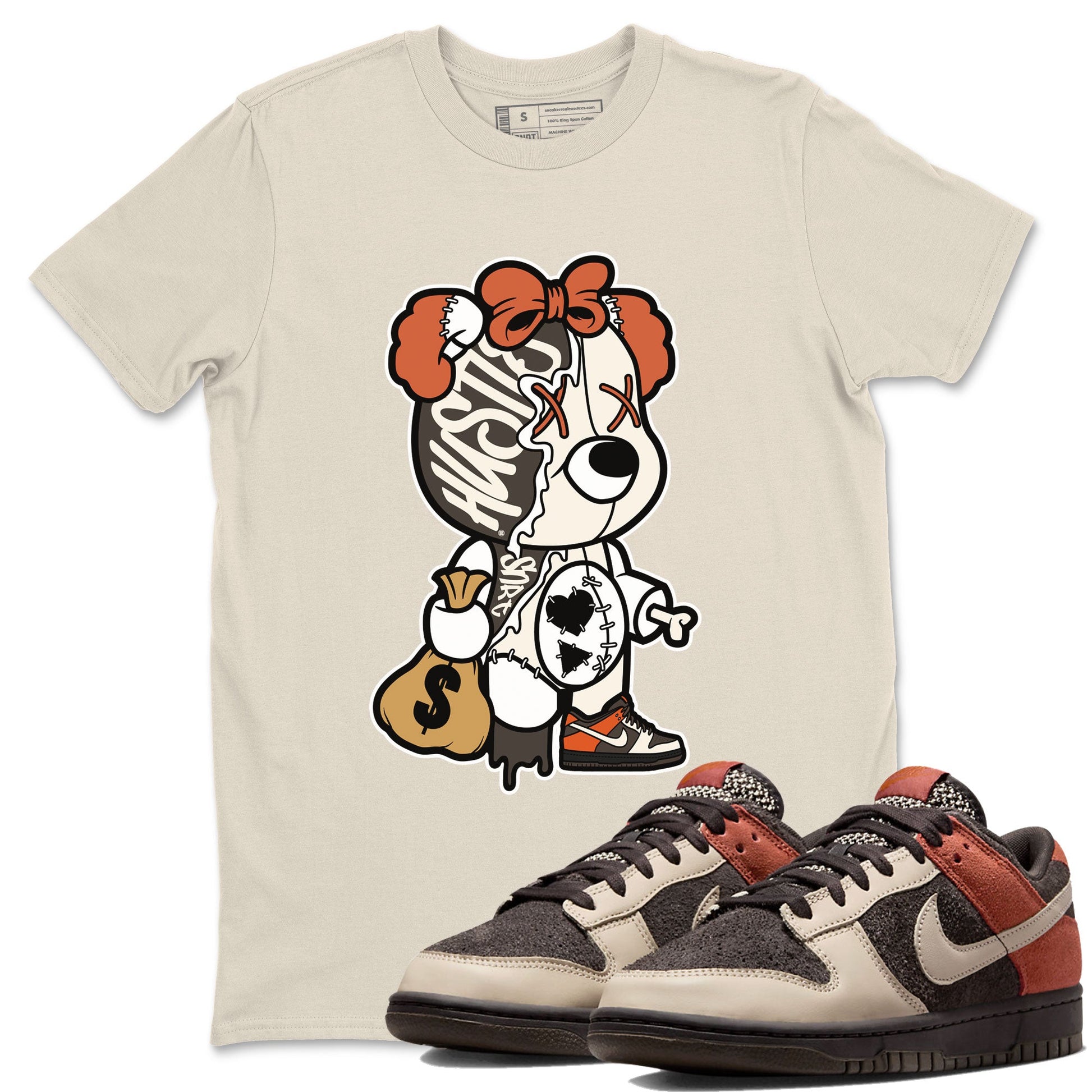 Nike Dunk Low Red Panda shirt to match jordans Stitched Hustle Bear sneaker tees Dunk Red Panda SNRT Sneaker Release Tees Unisex Natural 1 T-Shirt