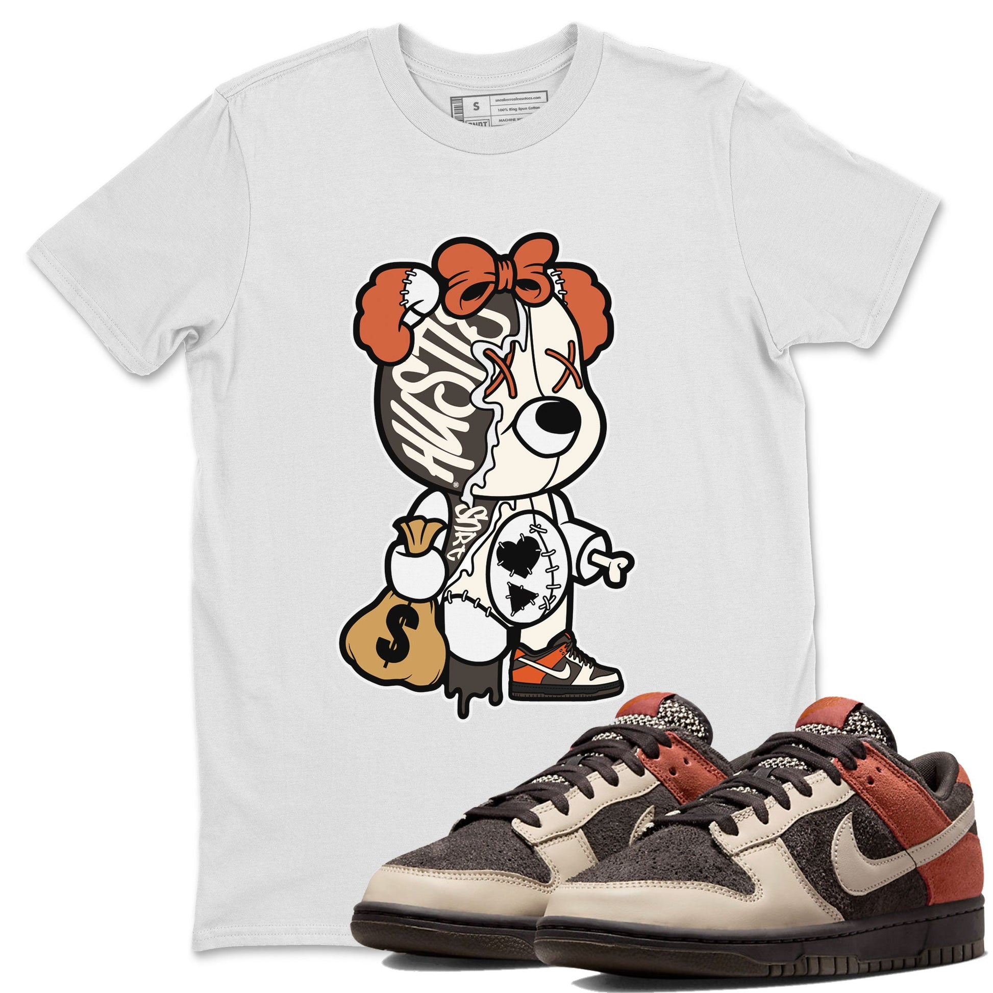 Nike Dunk Low Red Panda shirt to match jordans Stitched Hustle Bear sneaker tees Dunk Red Panda SNRT Sneaker Release Tees Unisex White 1 T-Shirt