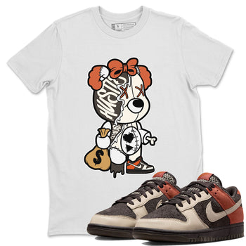 Nike Dunk Low Red Panda shirt to match jordans Stitched Hustle Bear sneaker tees Dunk Red Panda SNRT Sneaker Release Tees Unisex White 1 T-Shirt