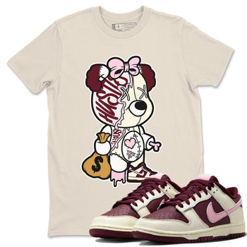 Dunk Valentines Day unique Halloween sneaker tee Stitched Hustle Bear Sneaker Tees Nike Dunk Valentine's Day Sneaker SNRT Sneaker Tees Unisex Shirts