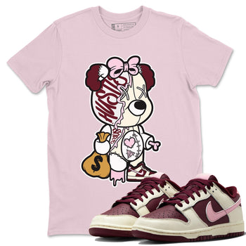 Dunk Valentines Day unique Halloween sneaker tee Stitched Hustle Bear Sneaker Tees Nike Dunk Valentine's Day Sneaker SNRT Sneaker Tees Unisex Shirts