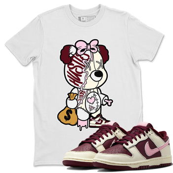 Dunk Valentines Day unique Halloween sneaker tee Stitched Hustle Bear Sneaker Tees Nike Dunk Valentine's Day Sneaker SNRT Sneaker Tees Unisex Shirts