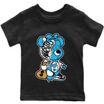 Jordan 1 Powder Blue unique Halloween sneaker tee Stitched Hustle Bear Sneaker Tees Jordan 1 Powder Blue Sneaker Release Tees Kids Shirts