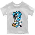 Jordan 1 Powder Blue unique Halloween sneaker tee Stitched Hustle Bear Sneaker Tees Jordan 1 Powder Blue Sneaker Release Tees Kids Shirts