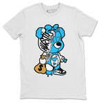 Jordan 1 Powder Blue unique Halloween sneaker tee Stitched Hustle Bear Sneaker Tees Jordan 1 Powder Blue Sneaker Release Tees Unisex Shirts