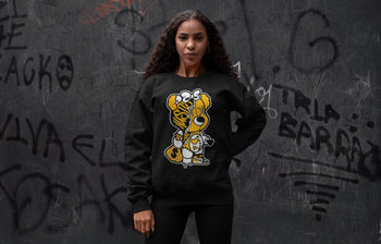 Jordan 1 Yellow Toe unique Halloween sneaker tee Stitched Hustle Bear Sneaker Tees Jordan 1 Yellow Toe Sneaker Release Tees Unisex Shirts