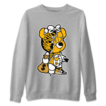 Jordan 1 Yellow Toe unique Halloween sneaker tee Stitched Hustle Bear Sneaker Tees Jordan 1 Yellow Toe Sneaker Release Tees Unisex Shirts