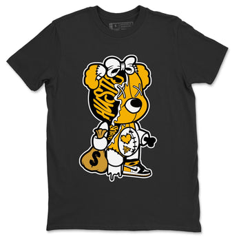 Jordan 1 Yellow Toe unique Halloween sneaker tee Stitched Hustle Bear Sneaker Tees Jordan 1 Yellow Toe Sneaker Release Tees Unisex Shirts