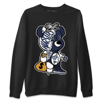 Jordan 11 Midnight Navy unique Halloween sneaker tee Stitched Hustle Bear Sneaker Tees Jordan 11 Midnight Navy Sneaker Release Tees Unisex Shirts