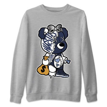Jordan 11 Midnight Navy unique Halloween sneaker tee Stitched Hustle Bear Sneaker Tees Jordan 11 Midnight Navy Sneaker Release Tees Unisex Shirts
