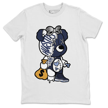 Jordan 11 Midnight Navy unique Halloween sneaker tee Stitched Hustle Bear Sneaker Tees Jordan 11 Midnight Navy Sneaker Release Tees Unisex Shirts