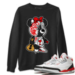 Jordan 3 Fire Red unique Halloween sneaker tee Stitched Hustle Bear Sneaker Tees Jordan 3 Fire Red Sneaker Release Tees Unisex Shirts