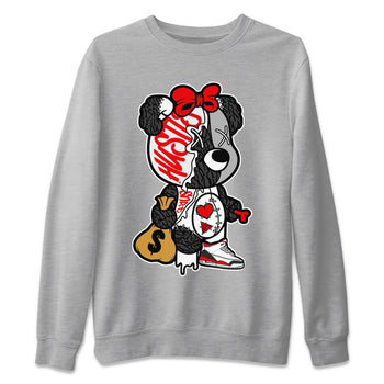 Jordan 3 Fire Red unique Halloween sneaker tee Stitched Hustle Bear Sneaker Tees Jordan 3 Fire Red Sneaker Release Tees Unisex Shirts