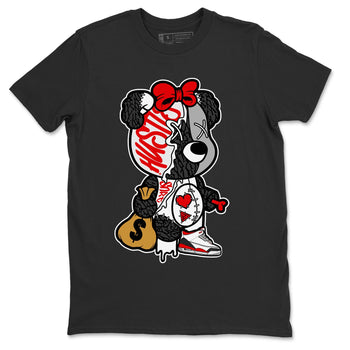 Jordan 3 Fire Red unique Halloween sneaker tee Stitched Hustle Bear Sneaker Tees Jordan 3 Fire Red Sneaker Release Tees Unisex Shirts